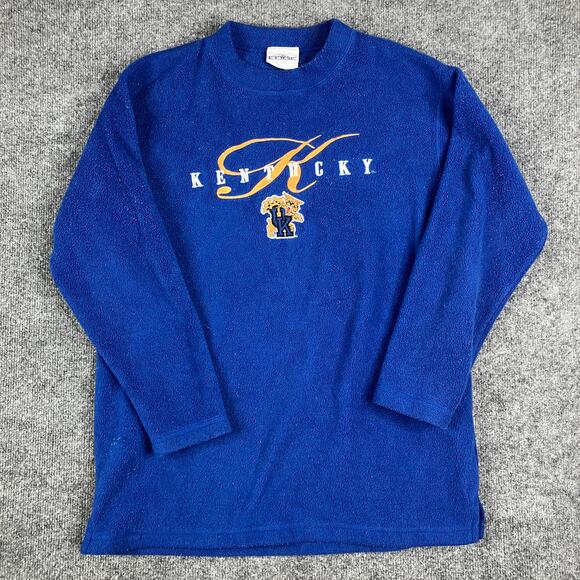 Edge University Of Kentucky Wildcats Sweatshirt Mens Size M Blue Pullover Fleece - Picture 2 of 8